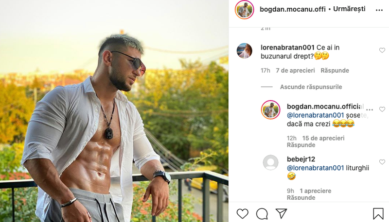 Detaliul observat de fani în fotografia postată de Bogdan Mocanu. Ce avea acesta în buzunarul drept