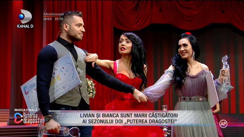 EI SUNT CĂȘTIGĂTORII SEZONULUI 2 PUTEREA DRAGOSTEI : FELICITĂRI BIANCA ȘI LIVIAN