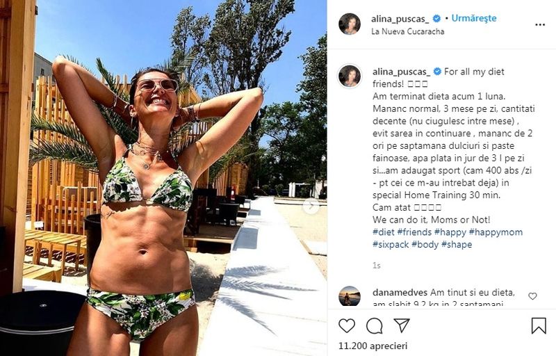 Alinca Pușcaș, primele declarații despre silueta de invidiat! Cum reușește să se mențină în formă vedeta