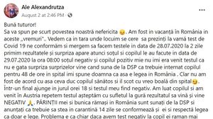 Pozitiv de COVID-19 în România, negativ în Austria: povestea băiețelului de doi ani
