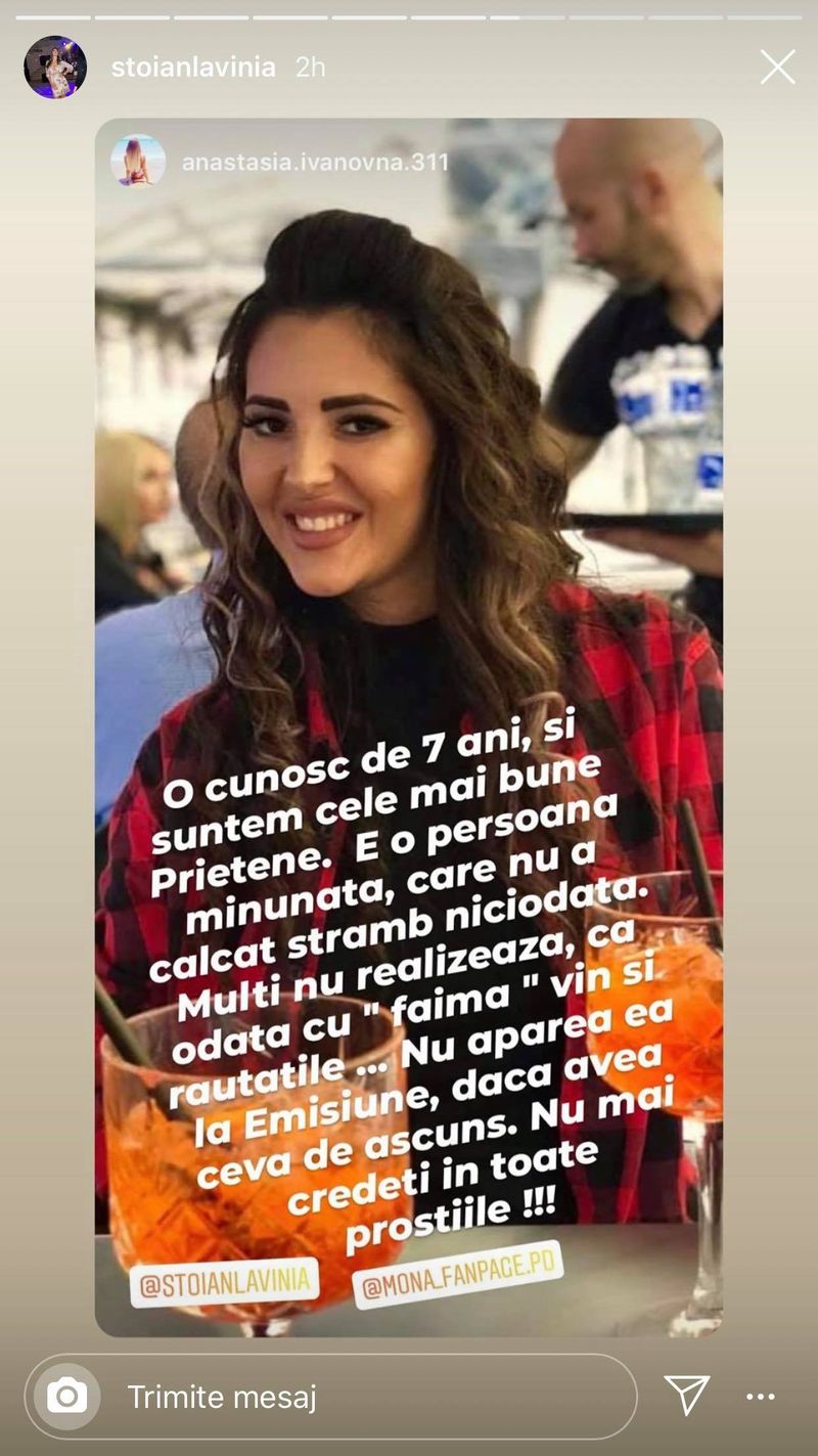 Prietena cea mai bună a Monei, mesaj special pentru concurenta de la Puterea Dragostei: ”Odată cu faima vin și răutățile”
