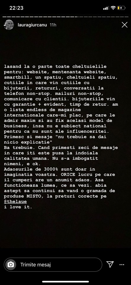 Laura Giurcanu, ținta atacurilor &icirc;n online din cauza afacerilor cu bijuterii