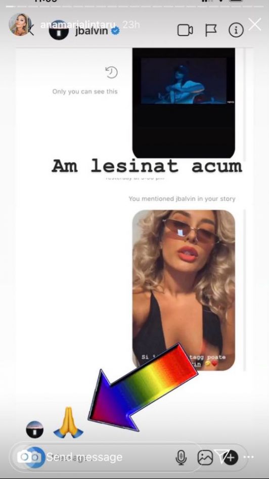 J Balvin și Ana Maria Lintaru