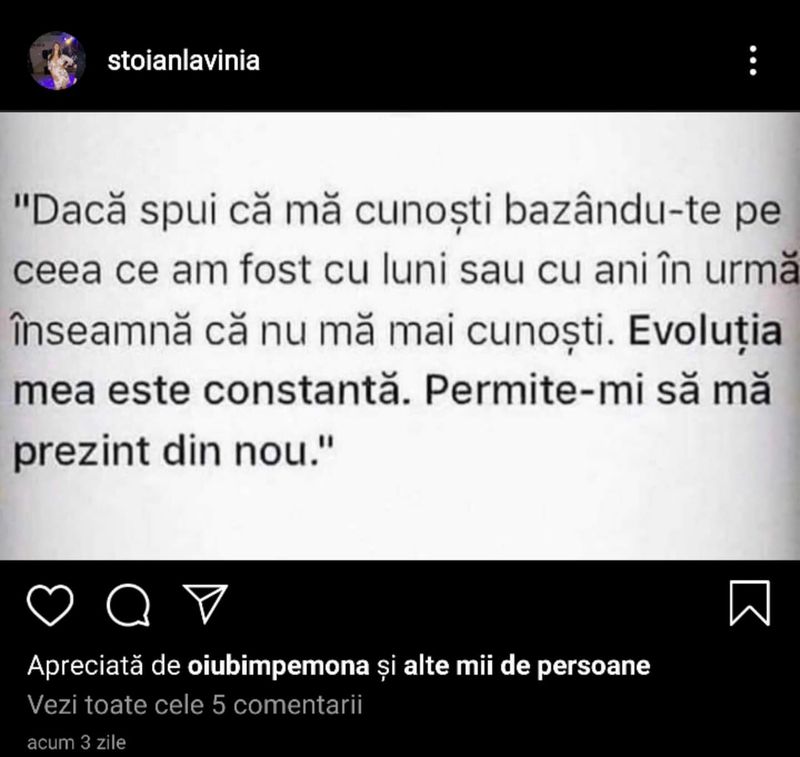 mesaj trecutul Monei 