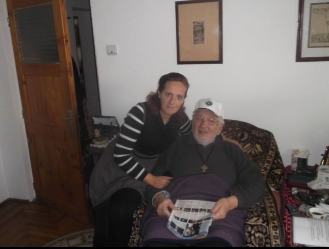 Constantin Codrescu si fiica sa adoptiva