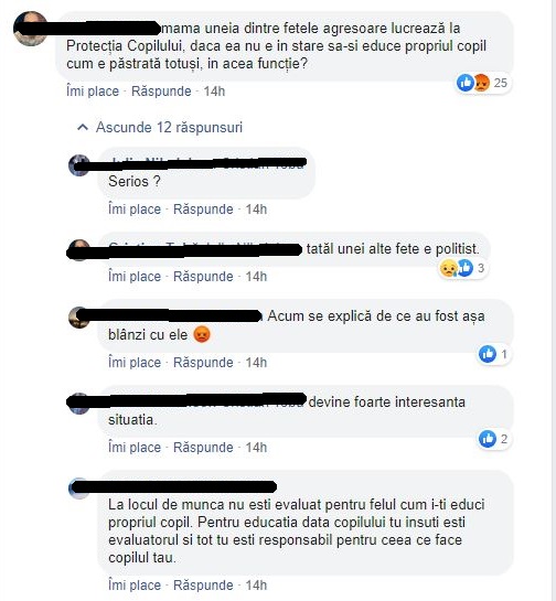 mesaje despre parintii agresoarelor