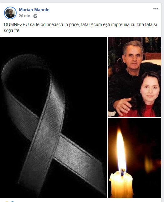 Fratele Mădălinei Manole, mesaj cutremurător