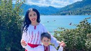 Andreea Mantea, alături de băiețelul ei