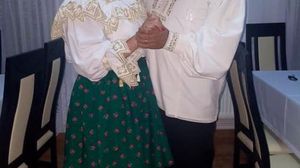 Nea Mărin și Maria Barbu, soția lui