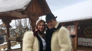 Nea Mărin și Maria Barbu, soția lui