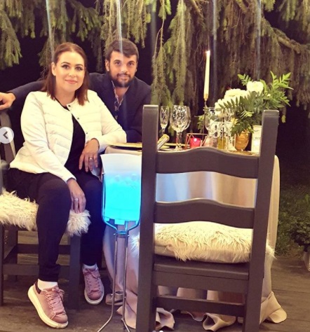 Oana Roman și soțul ei, Marius