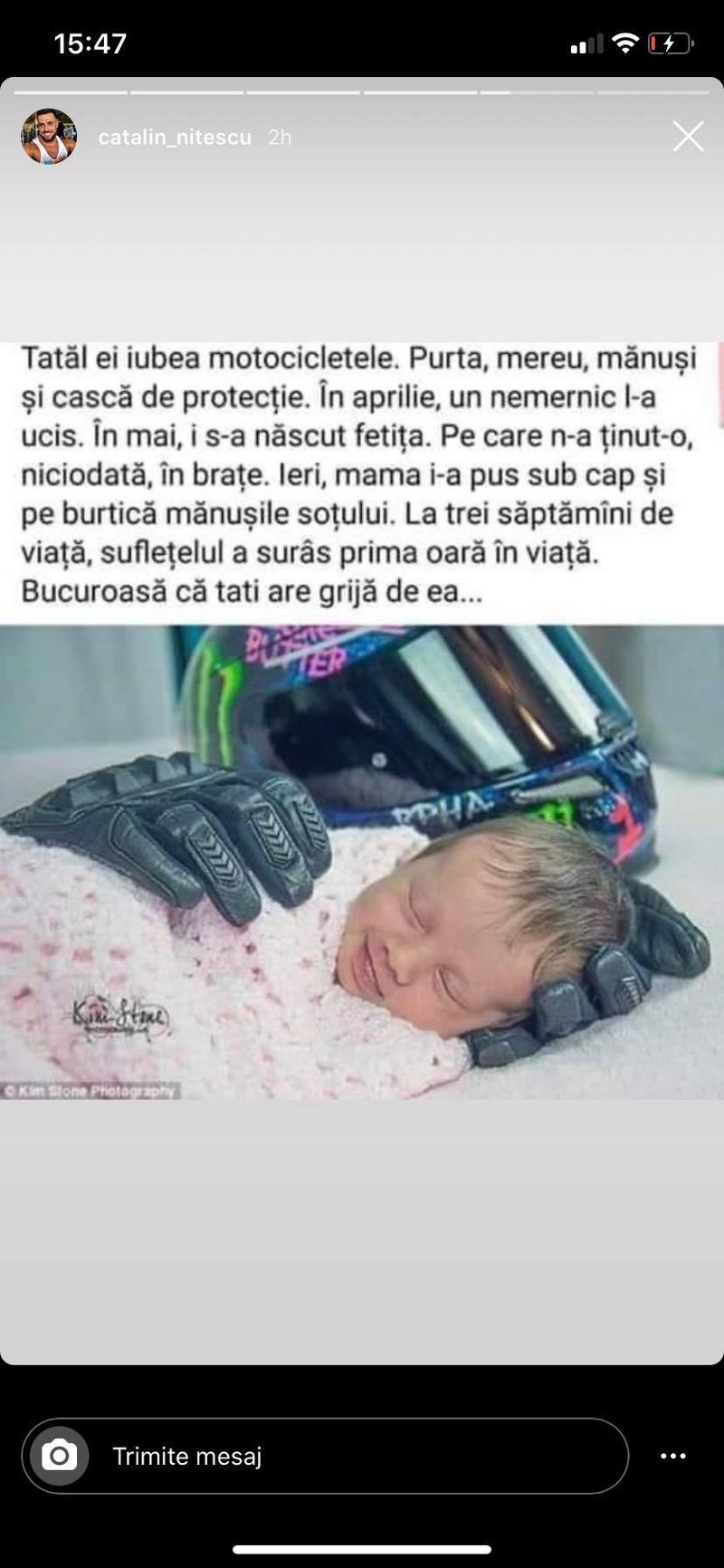 Cătălin Nițescu, fost concurent Puterea Dragostei, impresionat de povestea micuței