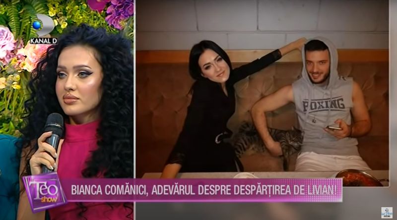 Bianca Comănici, &icirc;n cadrul emisiunii Teo Show