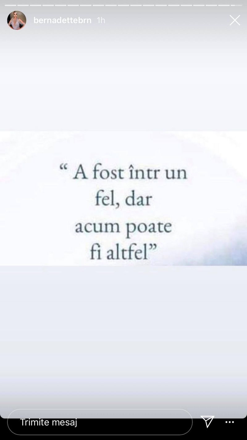 Mesajul postat de Berna