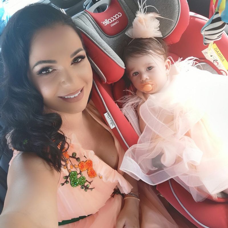 Deea şi Dinu Maxer și-au botezat fetița