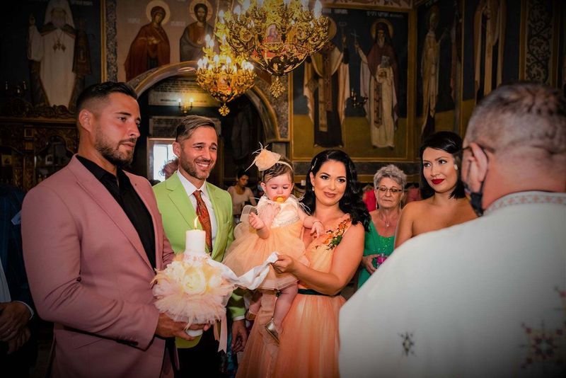 Deea şi Dinu Maxer și-au botezat fetița