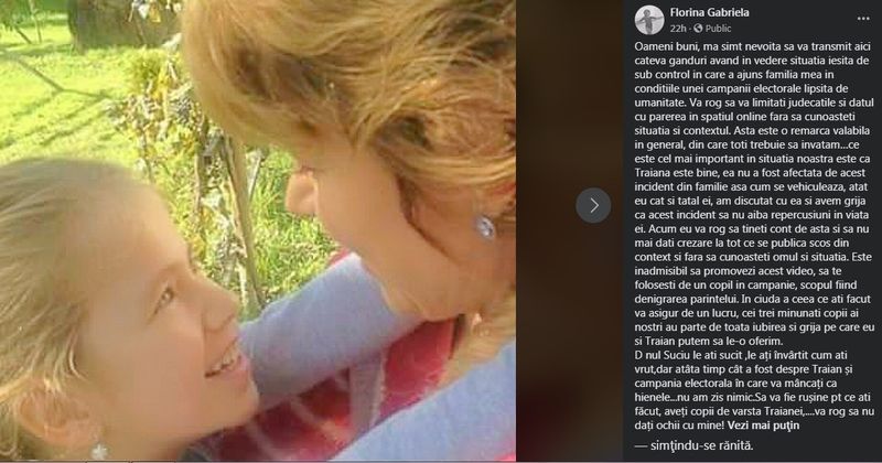 Reacție soție primar din Sângeorz Băi