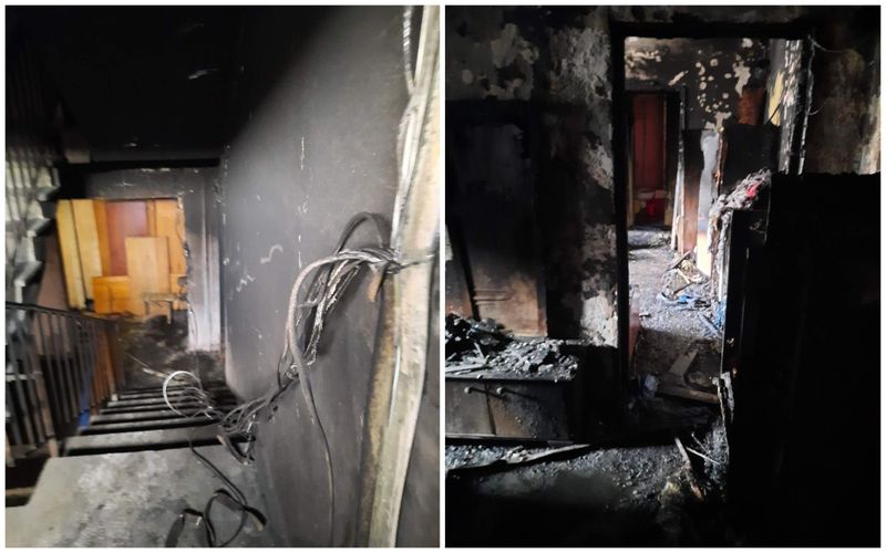 Incendiu devastator la Băilești