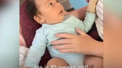 Conversația virală dintre un bebeluș și mama lui! A spus „Te iubesc” la doar două luni. Reacția savuroasă a părinților