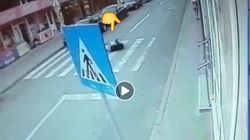 Imagini incredibile! Un bărbat din Tulcea și-a înscenat un accident. Camerele de supraveghere au surprins totul