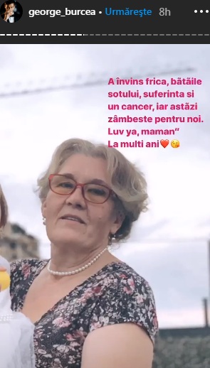 George Burcea și mama lui 