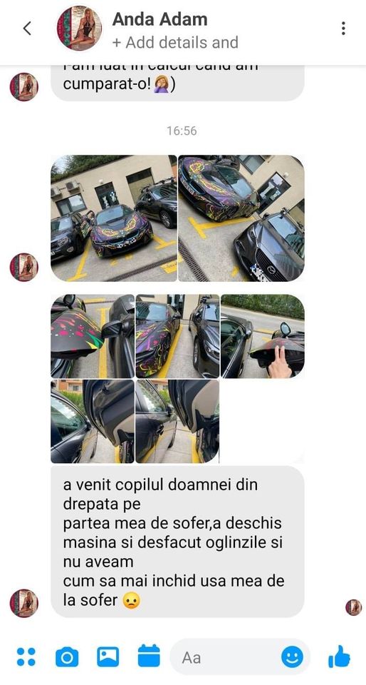 Mesajul trimis de Anda Adam