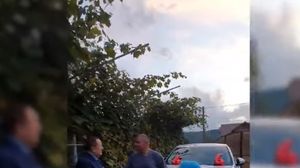 Noul primar Cosmin Morega, alături de unchiul său, Dan Ilie Morega