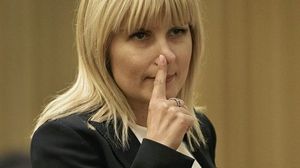 Elena Udrea, despre semnul facut in Parlament