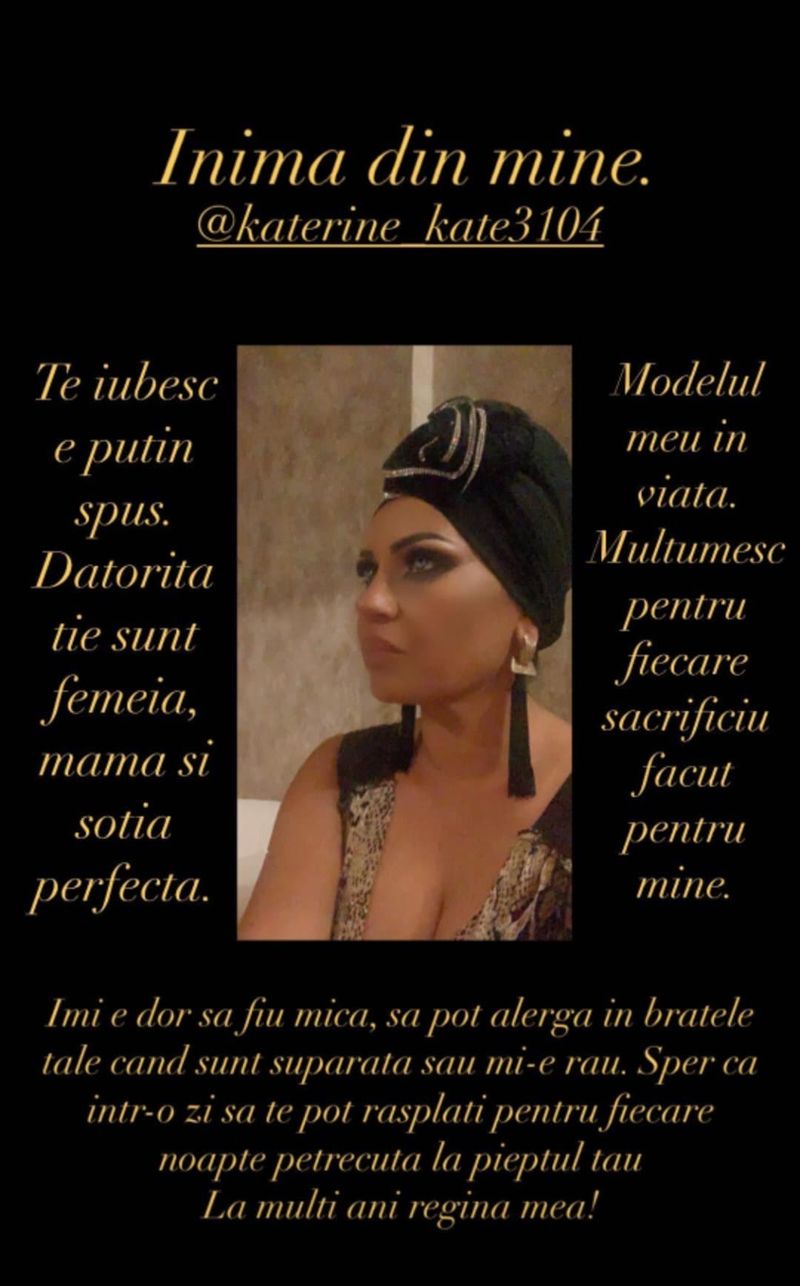 Karmen Simionescu mesaj pentru mama