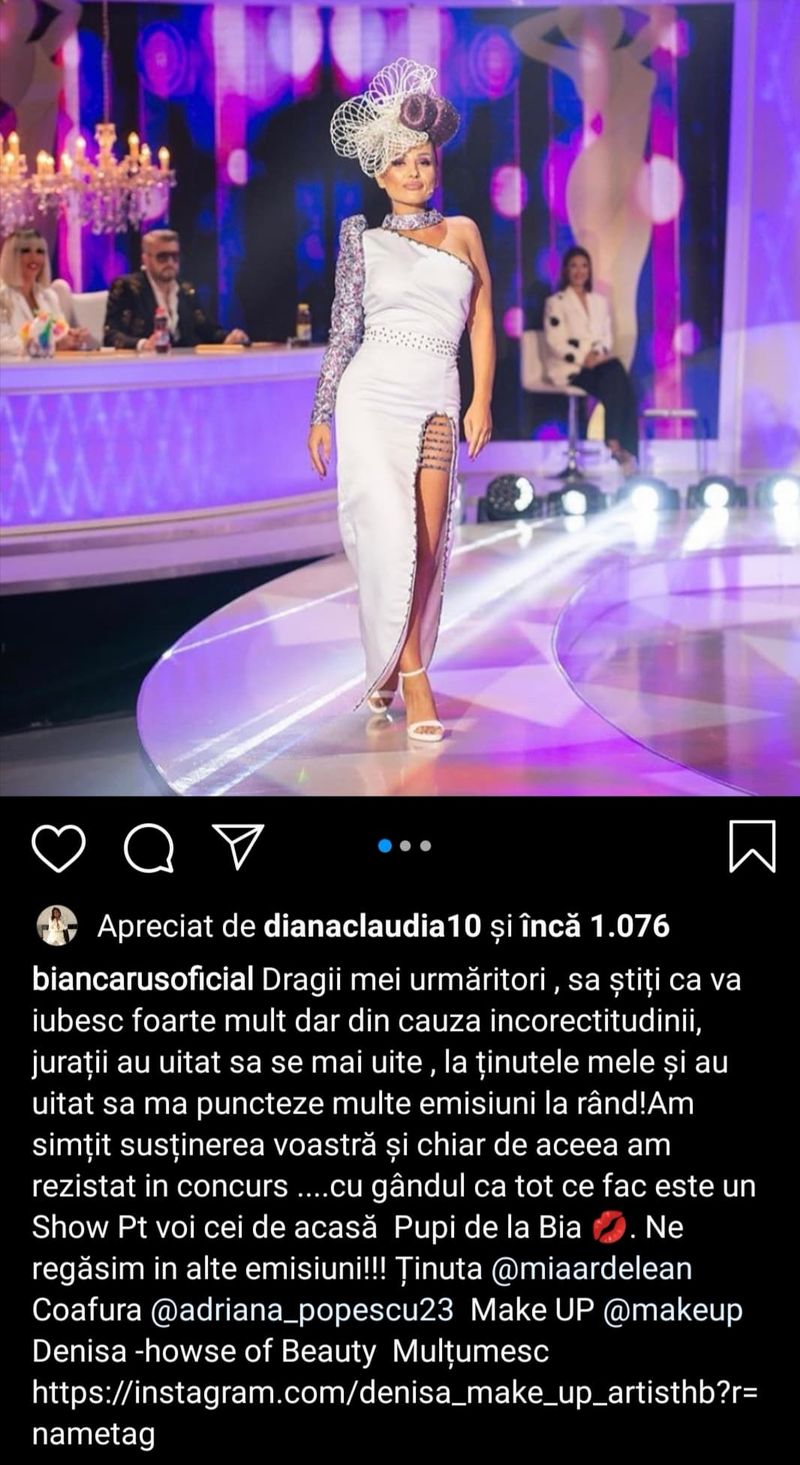 Bianca Rus reacție dură
