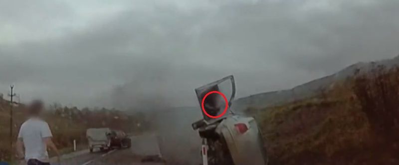 Tragic accident în Bistrița-Năsăud. Șoferul a scăpat ca prin minune