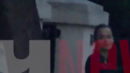 Andreea Raicu, ieșind din vila lui Matei Stratan