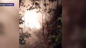 Cadavrul  victimei a fost incendiat 