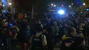 Oamenii au ieșit la protest 