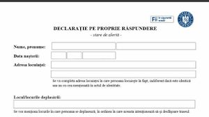 Revine declarația pe propria răspundere, pe timpul nopții