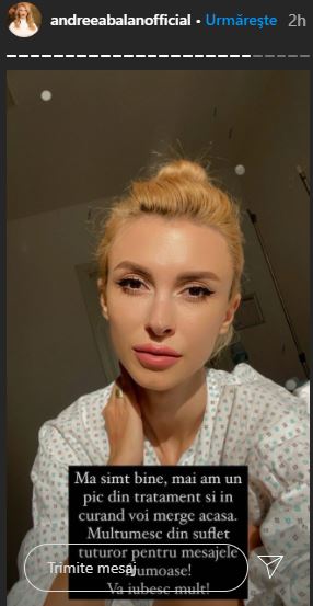 Cum se simte Andreea Bălan