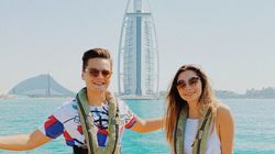 Selly a dus-o pe iubita lui, Smaranda, în deșert! Imagini și declarații exclusive din vacanța de lux