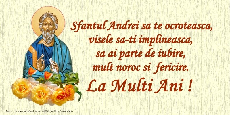Mesaje, SMS-uri și felicitări de Sfântul Andrei