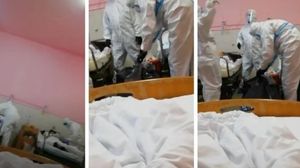 Femeia a fost băgată în sac de față cu ceilalți pacienți