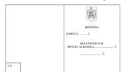 Cum arată buletinul de vot