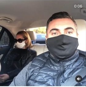 Andreea Esca surpinsa de sofer