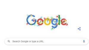 Sărbătorile de iarnă -  Doodle Google