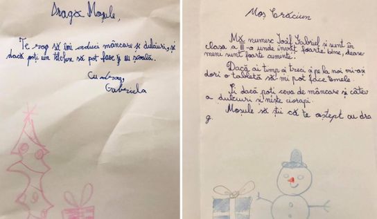 Scrisori dureroase trimise copii pentru Moș Crăciun
