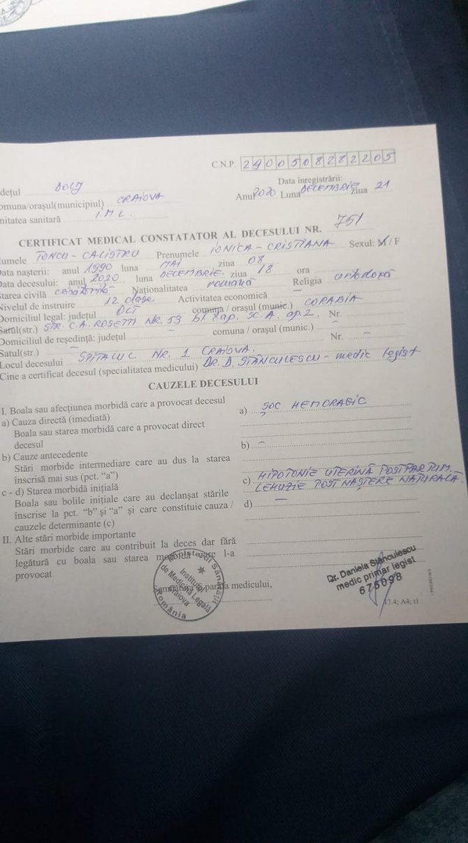 Soțul tinerei mame din Corabia, decis să îi facă dreptate