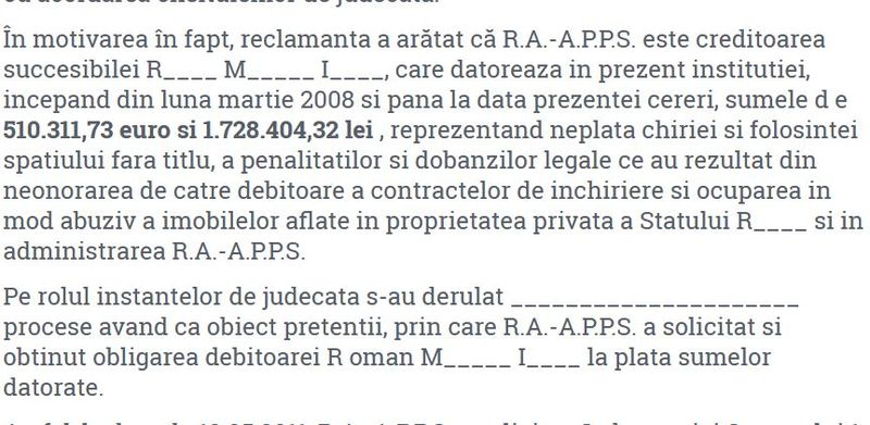 mioara roman proces