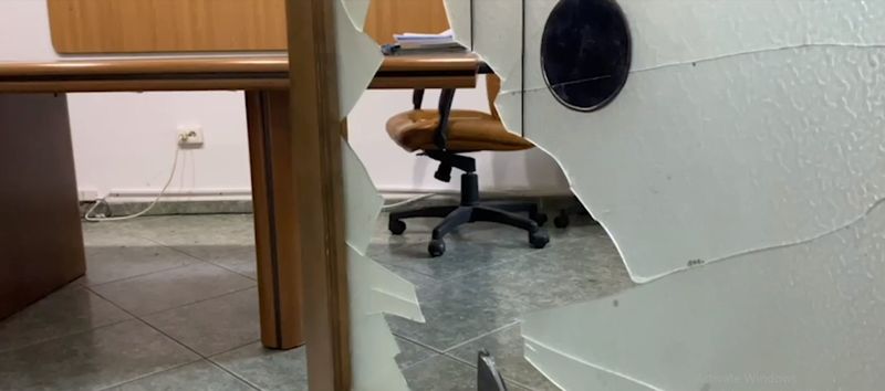 Biroul notarului dupăa incident 