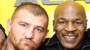 Cătălin Moroșanu și Mike Tyson 