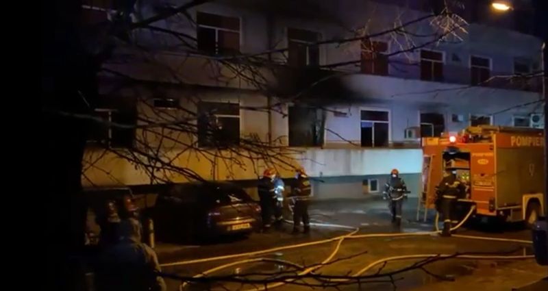 Incendiu la Matei Bals