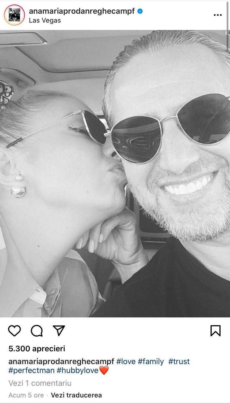 Imaginea postat de Anamaria Prodan, pe Instagram.