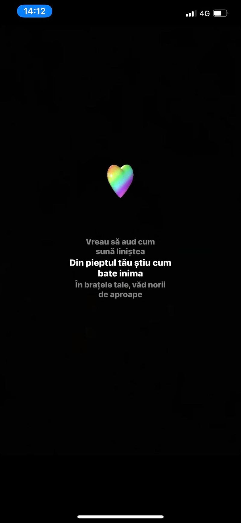 InstaStory-ul postat de Bianca Drăgușanu. 